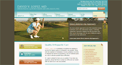 Desktop Screenshot of lopezortho.com